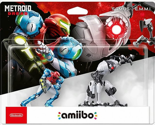 Nintendo Amiibo Doppelpack Samus und E.M.M.I. Metroid Dread NFC Figuren Multicolor - Bild 1