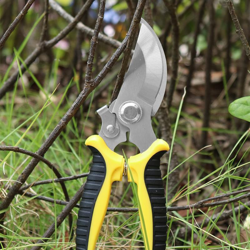 Professionelle Gartenschere von Aloisia in Rot für den Obstbaumschnitt und zum Trimmen von Zweigen aus Stahl und PVC - Bild 5