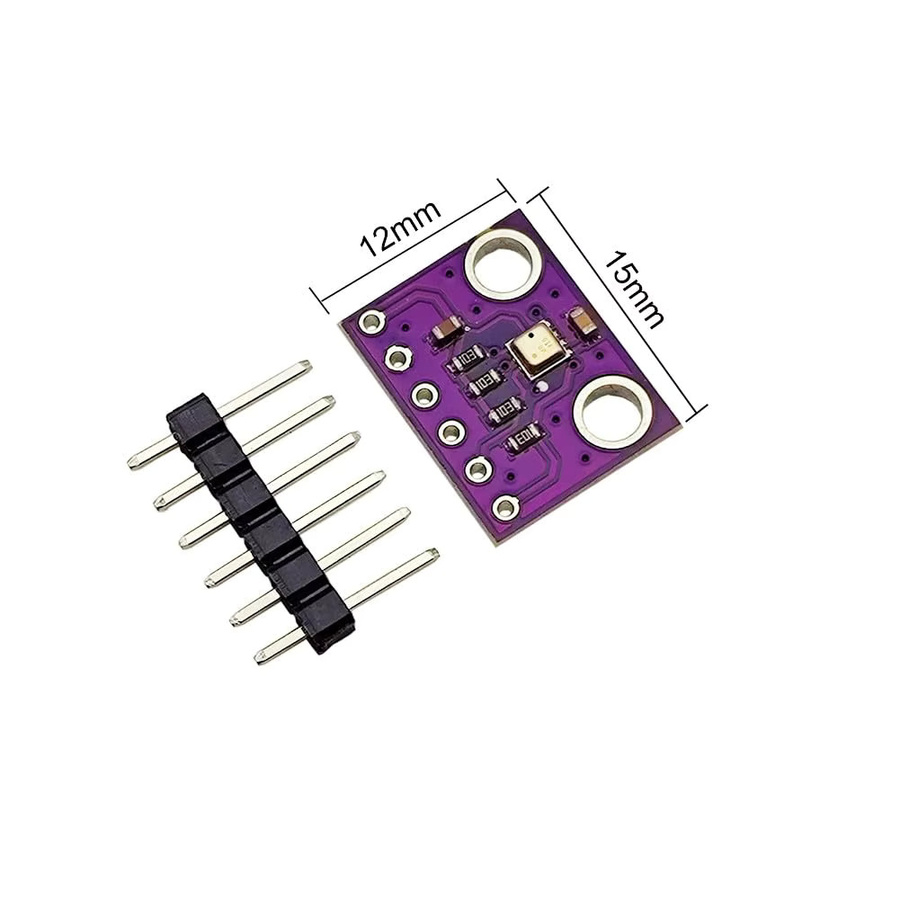 AOKIN BME280 Temperatur-Feuchtigkeitssensor und Luftdrucksensor Modul mit I2C Breakout Board in Lila - Bild 2