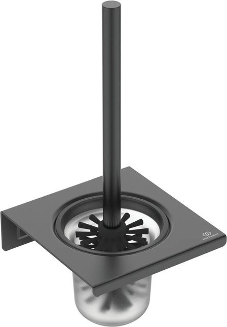 Ideal Standard WC-Bürstengarnitur zur Wandmontage in Schwarz Matt aus Aluminium - Bild 1