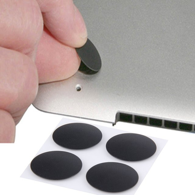 Gummi-Fußpolster Ersatz für Apple MacBook Pro A1398 A1425 A1502 in Schwarz - Bild 1