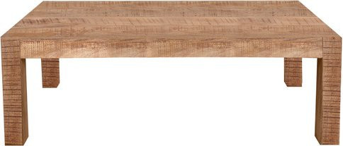 Möbilia Couchtisch aus Massivholz Akazie in Beige, B/L/H: 110 x 60 x 40 cm - Bild 1