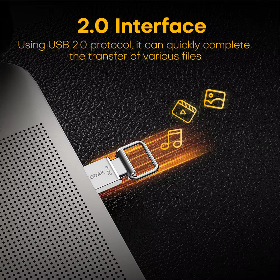 Kodak K112 Mini USB-Stick USB 2.0 Pen Drive in Silber mit 32 GB Speicherplatz - Bild 3