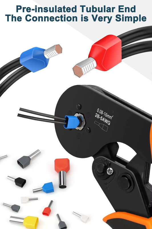 AOKIN Doppeldraht-Aderendhülsen-Set mit 1200 Stück, 8–22 AWG, Twin-Aderendhülsen zur Verbindung von Drahtklemmen und Kabelanschlüssen - Bild 5