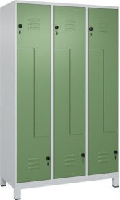 C+P Z-Spind Classic PLUS mit 6 Fächern, Füße, Sicherheits-Drehriegel, B/H/T: 120 x 195 x 50 cm - Bild 1