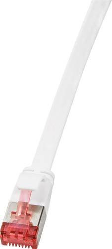 LogiLink CF2111S RJ45 Netzwerkkabel CAT 6 U/FTP Patchkabel in Weiß mit vergoldeten Steckkontakten, Länge: 20,00 m - Bild 1