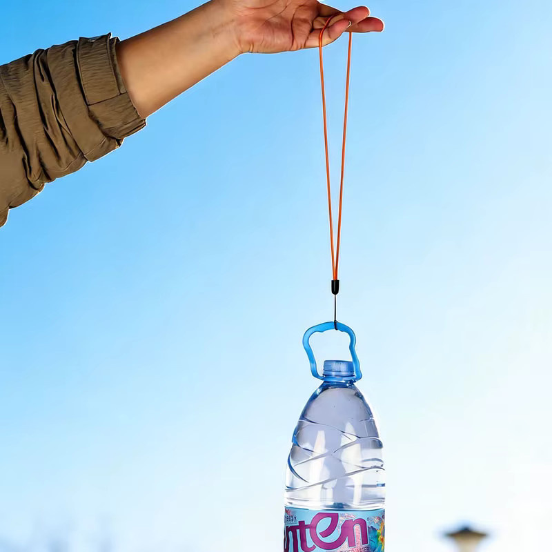 Deemount Bungee-Seil Set, hochelastische runde Schlüsselbänder in Blau für Kamera und Autoschlüssel - Bild 3