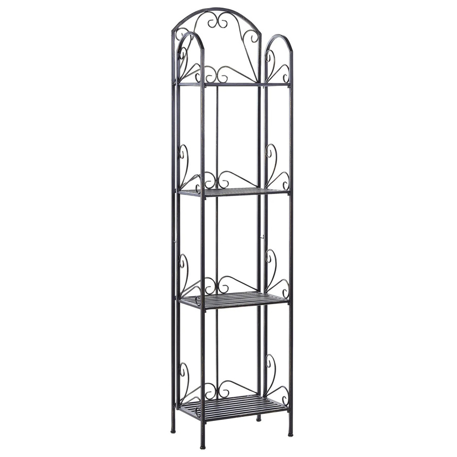 Beliani Badezimmerregal VALDIVIA in Schwarz, matt, B/T/H: 27 x 40 x 166 cm - Bild 2
