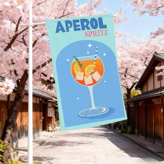 Spritzflagge Beau Maison für Garten und Outdoor Dekoration, Blau, B: 40 cm, H: 60 cm - Bild 1