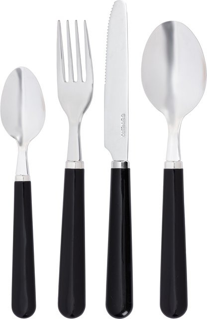 ERNESTO Besteck-Set 24-teilig aus Edelstahl in Schwarz beschichtet - Bild 1