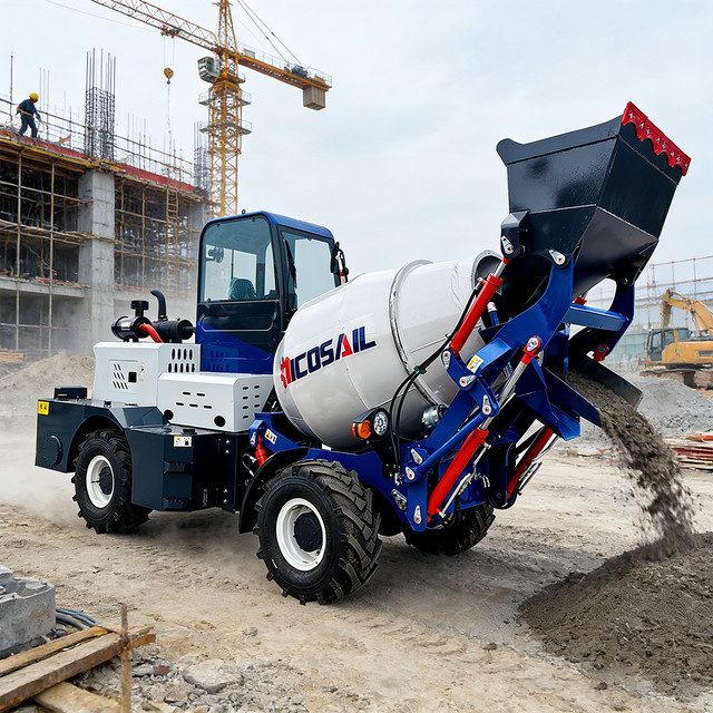 Mobiler selbstladender Betonmischer-LKW mit 3,5 Kubikmetern Fassungsvermögen von nicosail - Bild 1