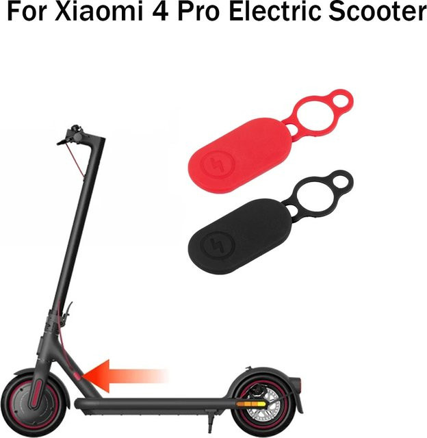 Wasserdichte Silikon-Schutzabdeckung für Xiaomi Mi Electric Scooter 4 Pro Ladeport-Abdeckung in Schwarz - Bild 1