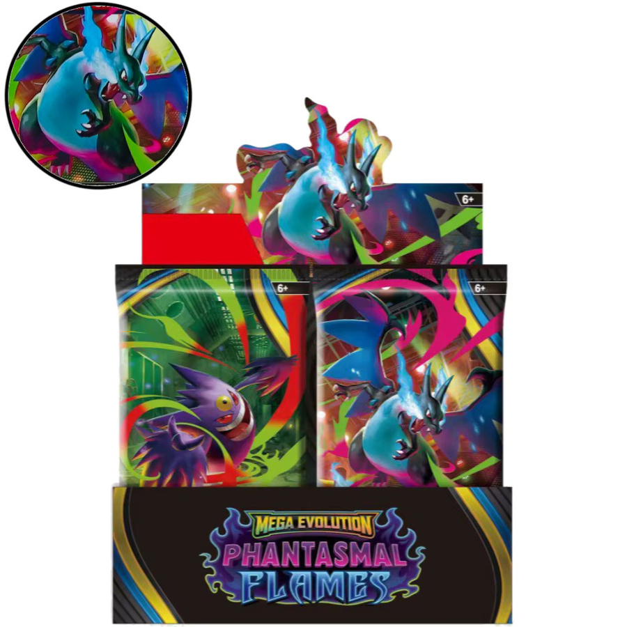 Bandai Pokémon Mega Evolution Phantasmal Flames Booster Box, Sammelkartenspiel, ab 6 Jahren - Bild 2