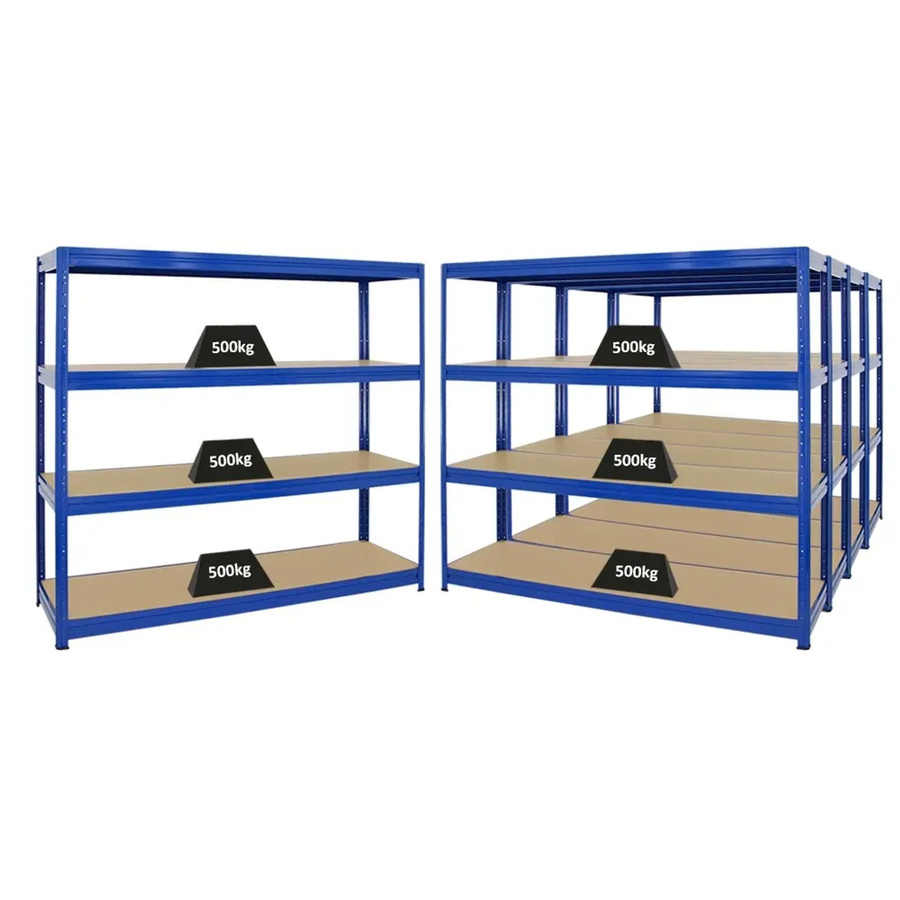 PROREGAL Dino Schwerlastregal Set 5 Stück, Blau, H x B x T: 180 x 200 x 60 cm, Fachlast 600 kg - Bild 2
