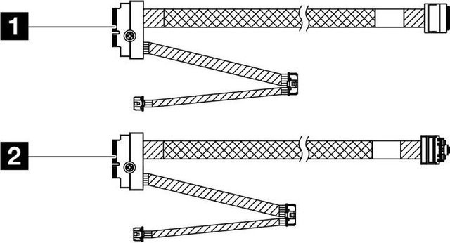 Lenovo ThinkSystem SR635 V3 M.2 SATA/NVMe Cable Kit 4X97A87900 - Bild 1