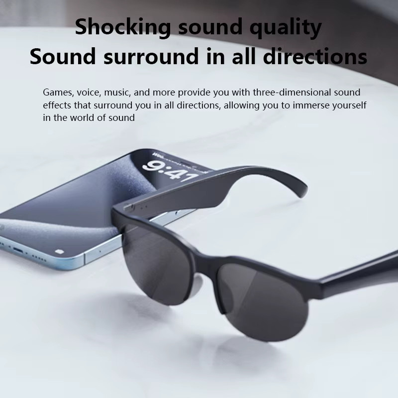 VIVO Smart-Brille mit KI-Übersetzung und Bluetooth in Schwarz - Bild 3