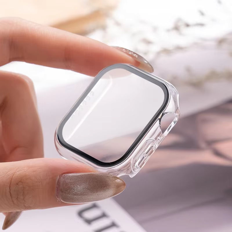 Apple Displayschutzfolie, Glas + Hülle, Apple Watch, Titan, Unisex - Bild 3