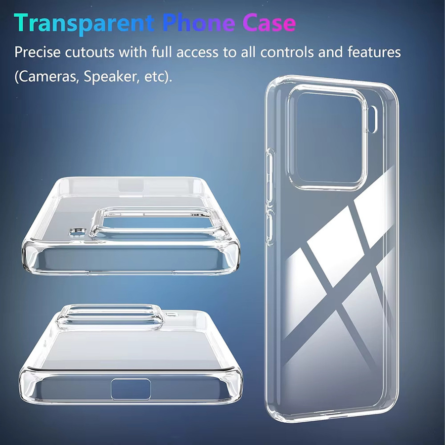 Ultradünne Silikonhülle für Xiaomi Mi 15 Ultra, 14, 14T, 13, 13T Pro in Transparent, Stoßfeste Weiche Handy-Rückseite - Bild 2