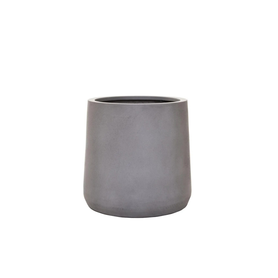 Vivanno Blumentopf Vekra in Betongrau aus Fiberglas, B/T/H: 42 x 42 x 40 cm - Bild 2