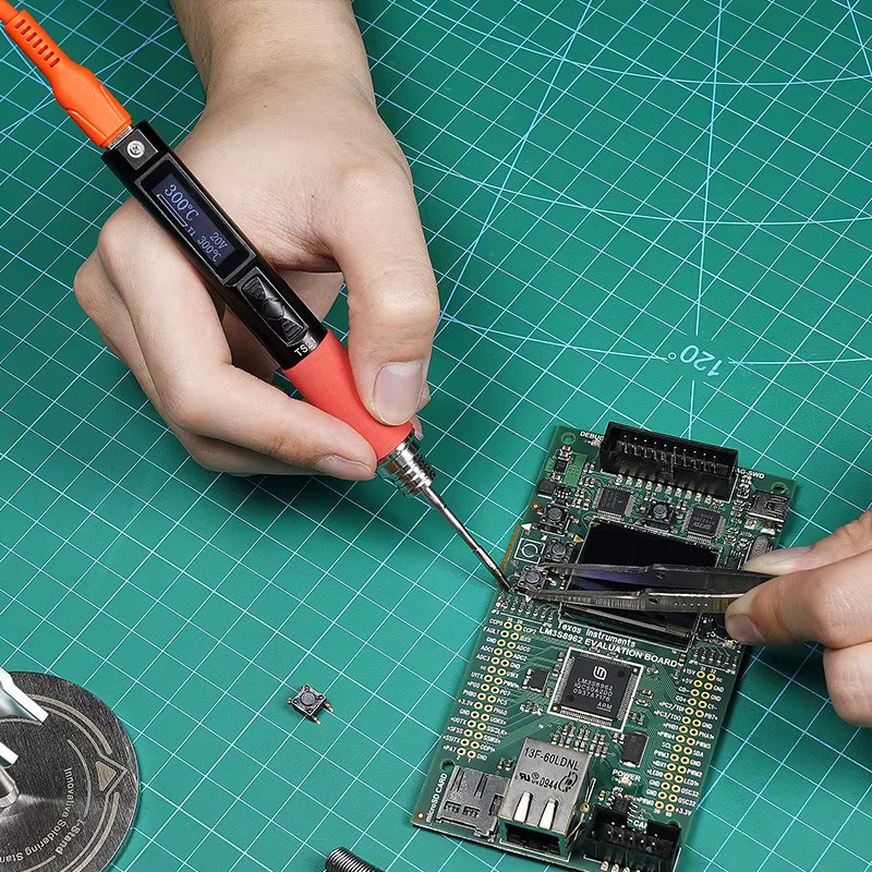 MINIWARE TS21 Elektrischer Lötkolben mit 100 W, verstellbare Digitalanzeige und automatischer Schlafmodus für BGA und Präzisions-Reparaturen - Bild 4
