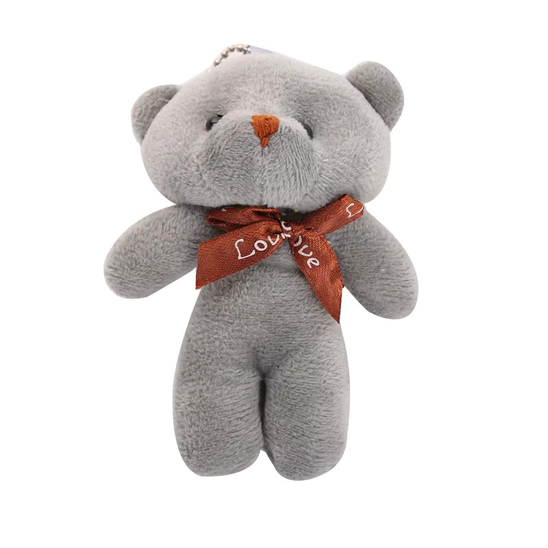 Mini Fliege Teddybär Anhänger Plüsch, bunt, 10-teiliges Set - Bild 2