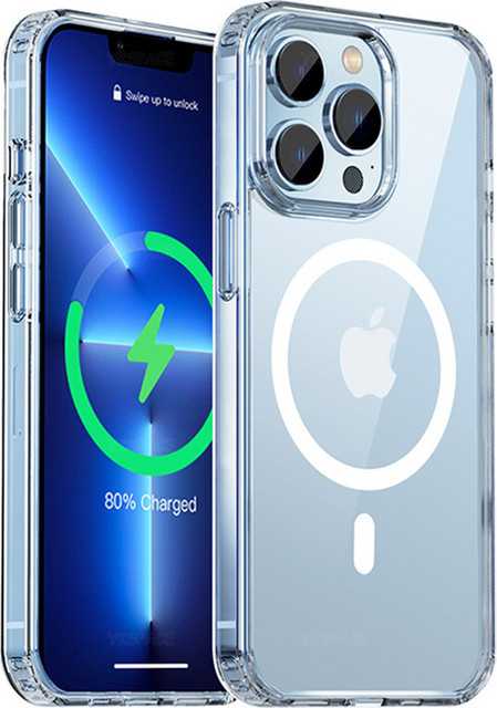 ZYXGUGU MagSafe Magnetic Clear Case für iPhone 11 bis iPhone 17 Pro Max, transparente stoßfeste Schutzhülle mit Wireless Charging Unterstützung - Bild 1