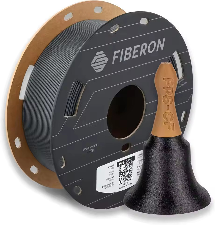 Polymaker PPS CF10 Filament Kohlefaser-verstärktes technisches Material für FDM 3D-Drucke in Schwarz - Bild 3