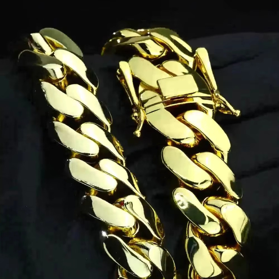 ESKEEM Kette Messing, Gold, Herren, 10/12/22 mm - Bild 5