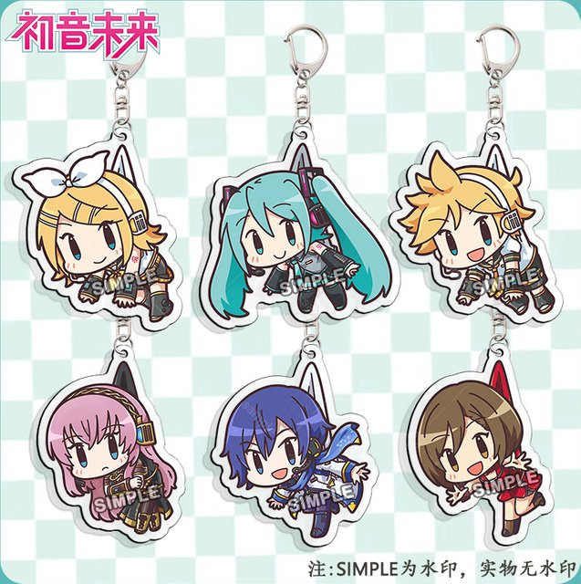 Bandai Schlüsselanhänger Hatsune Miku Pjsk Q-Version, Unisex - Bild 1