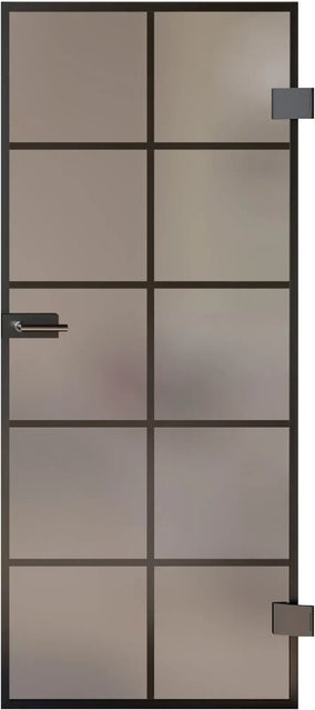 Skyscope Portal Drehtür-Set Slimwork Typ 8 aus Glas Satiniert, B/H: 83,4 x 209,7 cm, DIN Rechts - Bild 1