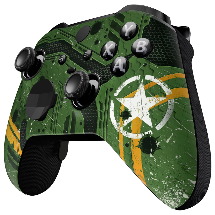 eXtremeRate Soft Touch Gemusterte Frontplatte und Frontgehäuse Shell Ersatzset für Xbox One Elite Series 2 Controller in Schwarz und Weiß - Bild 4