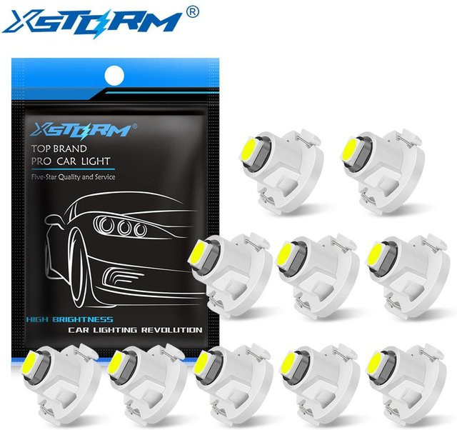 XST Car LED Lights Set mit 10 Stück Superhelle 3030SMD Canbus Lampen für Auto Innenraum, Dashboard und Instrumentenbeleuchtung in Weiß (T3, T4,2, T4,7, T5) - Bild 1