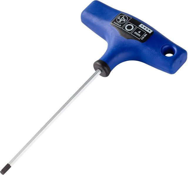 LUX-TOOLS Comfort T-Griff Stiftschlüssel Hex in Blau aus Chrom-Molybdän-Stahl, Schlüsselweite: 4 mm, Länge: 150 mm - Bild 1