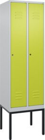 C+P Spind Classic PLUS Garderobenschrank mit 2 Abteilen, Gestell aus Stahl, H x B x T: 212 x 60 x 50 cm - Bild 1