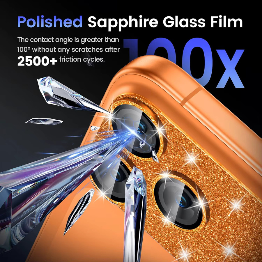Tensea Kameraobjektivschutz aus gehärtetem Glas für iPhone 17 Pro Max und iPhone 17 Pro in Silber - Bild 4