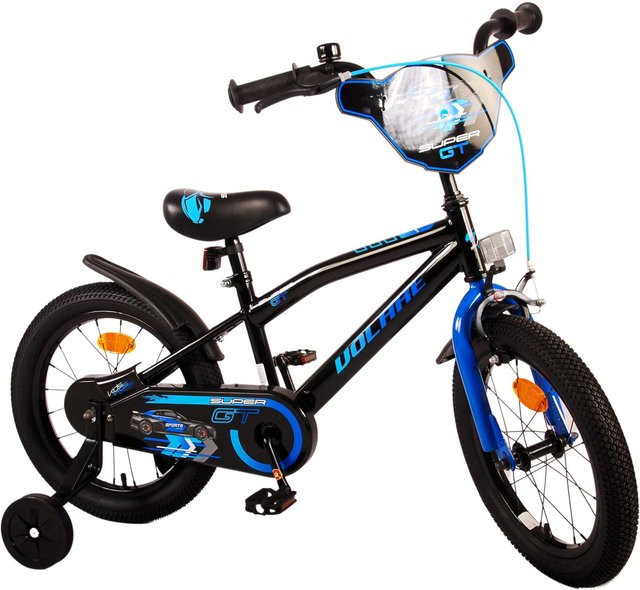 TPFSports Super GT Kinderfahrrad, 16 Zoll, Blau, Rücktritt + Handbremse - Bild 1