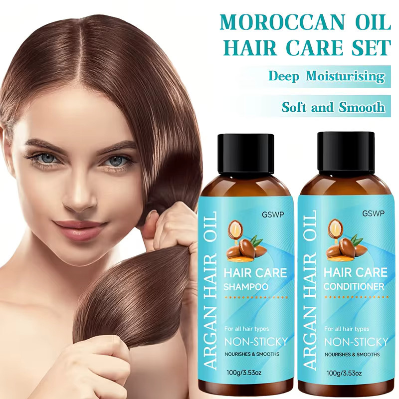 GSWP 7-in-1 Shampoo- und Conditioner-Set mit Arganöl und Rizinusöl, 200g - Bild 2