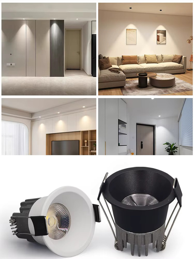 KAISANXINYI Dimmbare LED COB Deckeneinbauleuchte aus Aluminium in runder Ausführung für Home Office und Shop - Bild 5