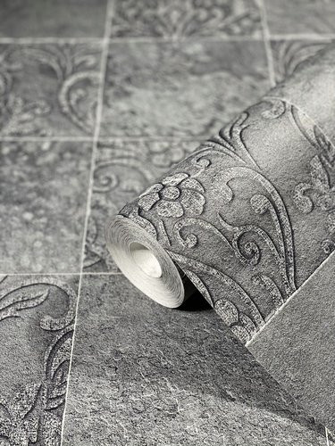Marburg Vliestapete Hailey in Anthrazit-Grau mit geometrischem Design - Bild 1