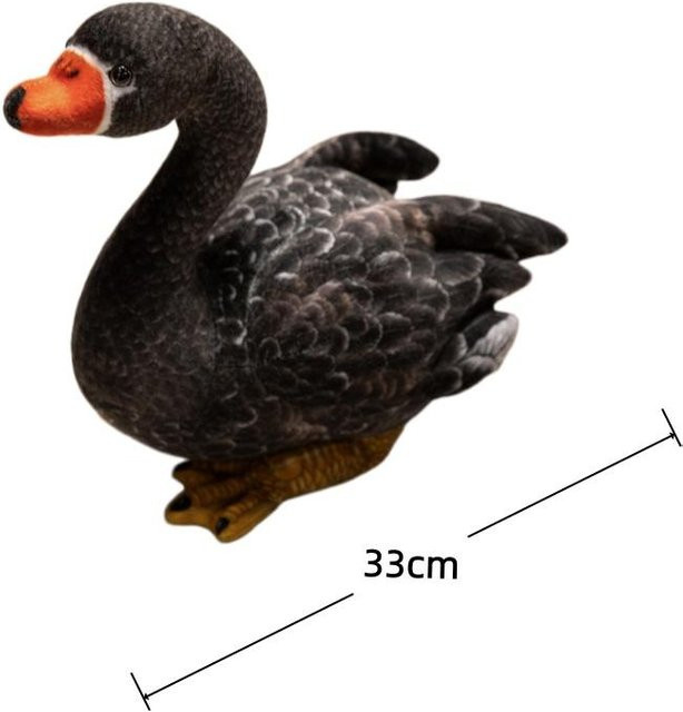 Yiran toy Schwan Plüschtier, Stoffpuppe, Schwarz - Bild 1