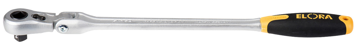 Elora Hebelumschaltknarre mit Gelenk 1/2 Zoll extra lang in Silber ELORA-770-L115G - Bild 1