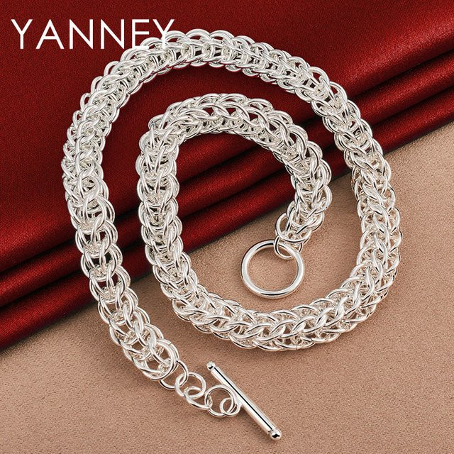 Yanney Halskette, Sterling Silber, 18 Zoll, Unisex - Bild 1