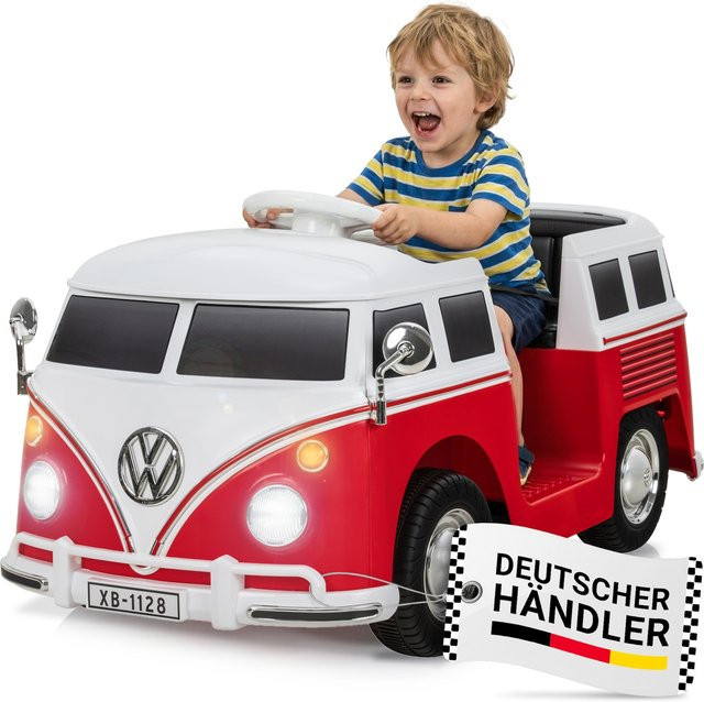 Volkswagen VW T1 Camper Bus Kinder-Elektroauto mit Fernbedienung - Bild 1
