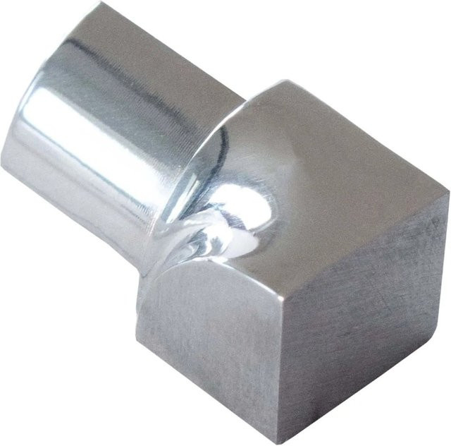 Dalsys Inneneck Fliesenschiene Viertelkreis aus Edelstahl in Silber poliert, 8mm - Bild 1