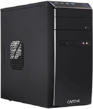 Captiva Power Starter R65-473 Desktop PC Schwarz mit AMD Ryzen 5, 8 GB DDR4-SDRAM, 500 GB SSD und Windows 11 Pro sowie Wi-Fi - Bild 1