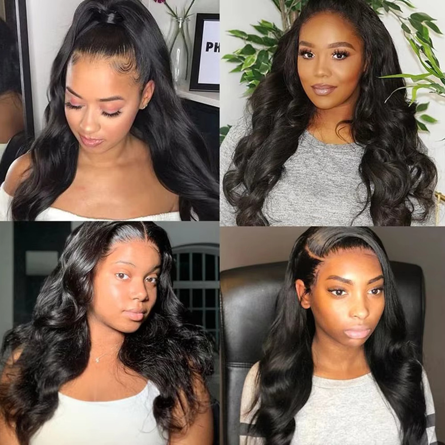 Sooolavely Body Wave HD Lace Front Perücke, Echthaarperücke, Damen - Bild 6