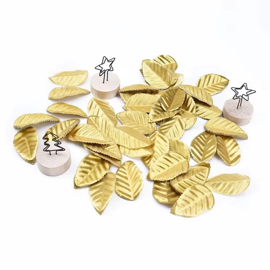 Künstliche Seidenrosen in Gold von smr für deine Dekoration bei Hochzeit oder Weihnachten (50 Stück) - Bild 2