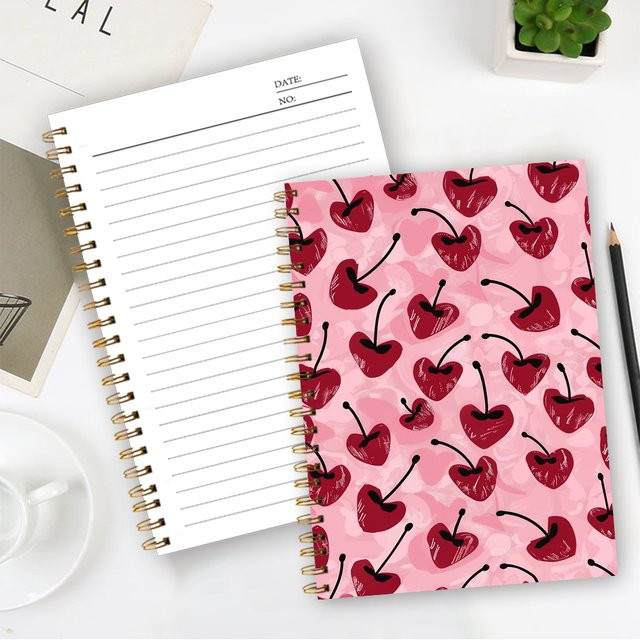 Notizbuch Pink Cherry Serie mit unlinierte Seiten in Pink und Multicolour - Bild 1