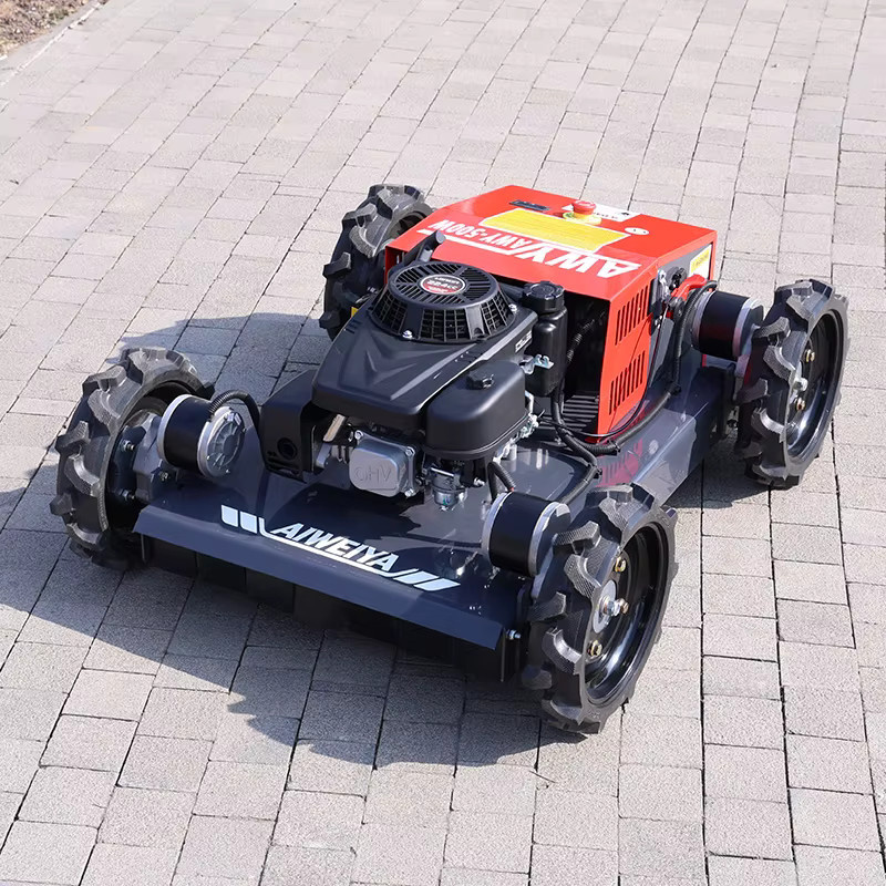 TONGZHONG Mini-Raupenrasenmäher ferngesteuert als Rasenmähroboter und Aufsitzrasenmäher mit Kettenlaufwerk - Bild 3