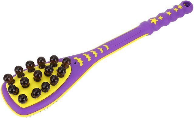 Koogeelife Bambus Rückenmassage Hammer Doppelkopf, Purple, Unisex - Bild 1